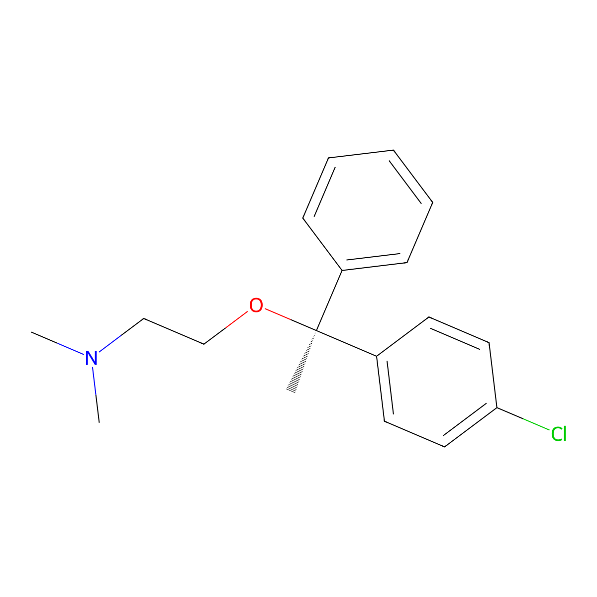 Chlorphenoxamine, (S)- molecular structure, CAS 179915-76-5
