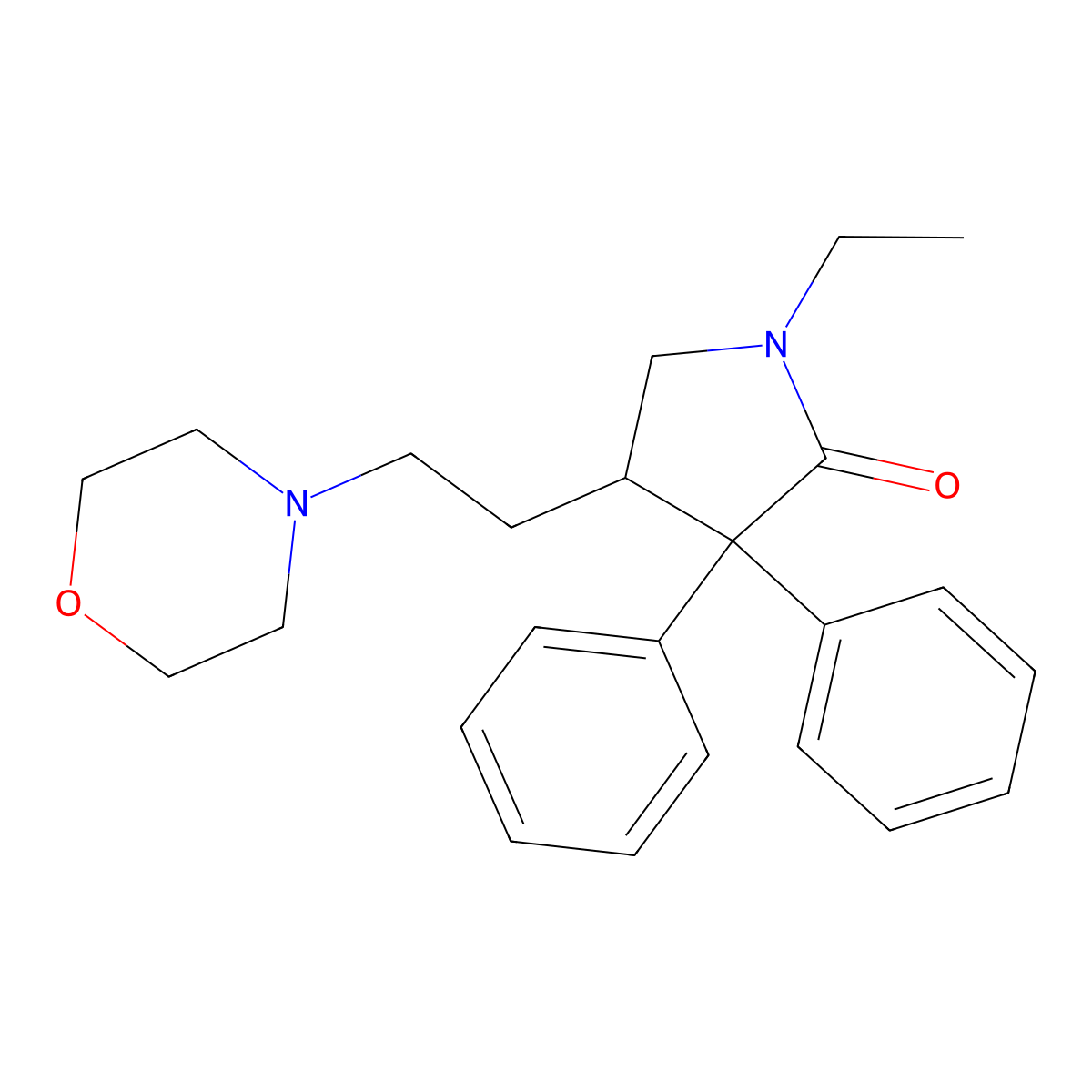 (R)-doxapram molecular structure, CAS 179915-79-8