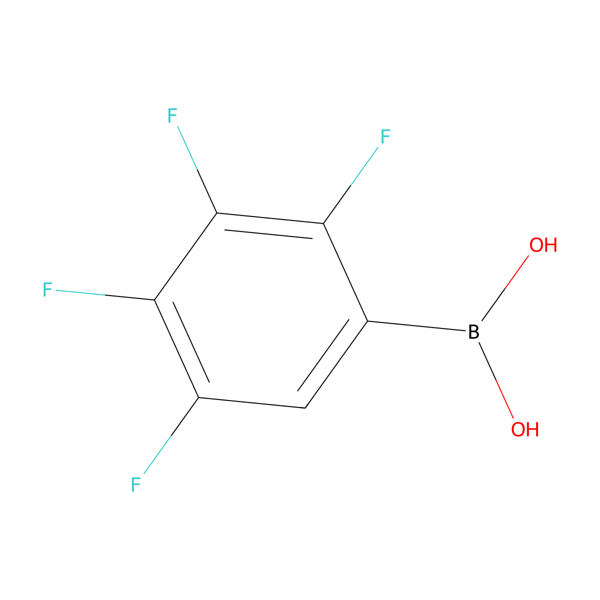 (2,3,4,5-Tetrafluorophenyl)boronic acid molecular structure, CAS 179923-32-1