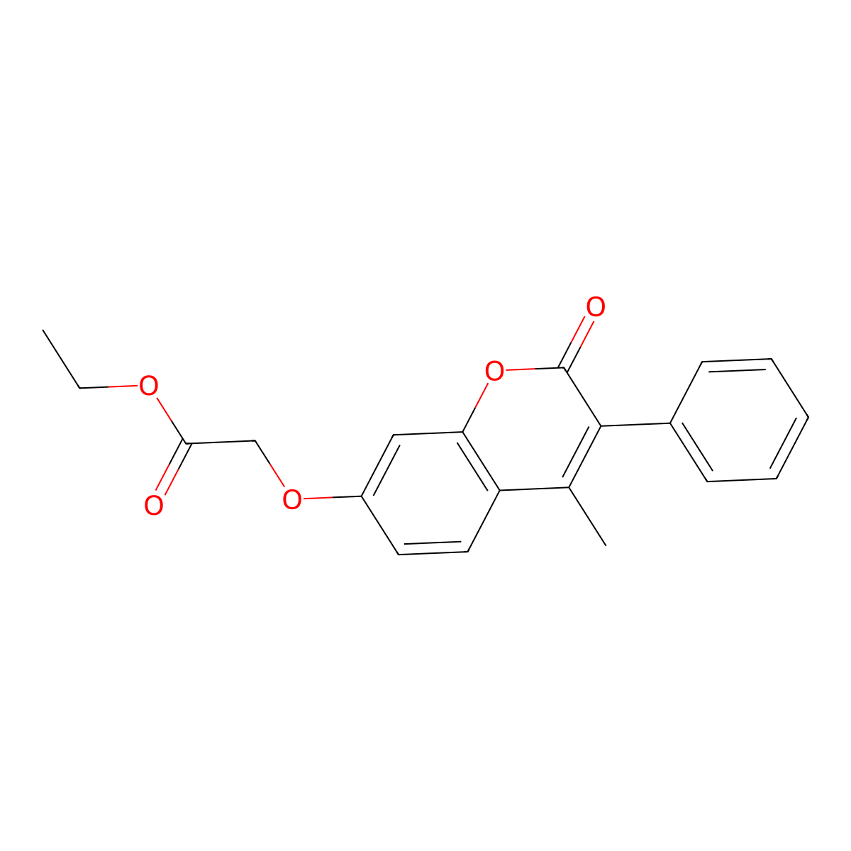 Ethyl 2-(4-methyl-2-oxo-3-phenylchromen-7-yl)oxyacetate molecular structure, CAS 179925-52-1