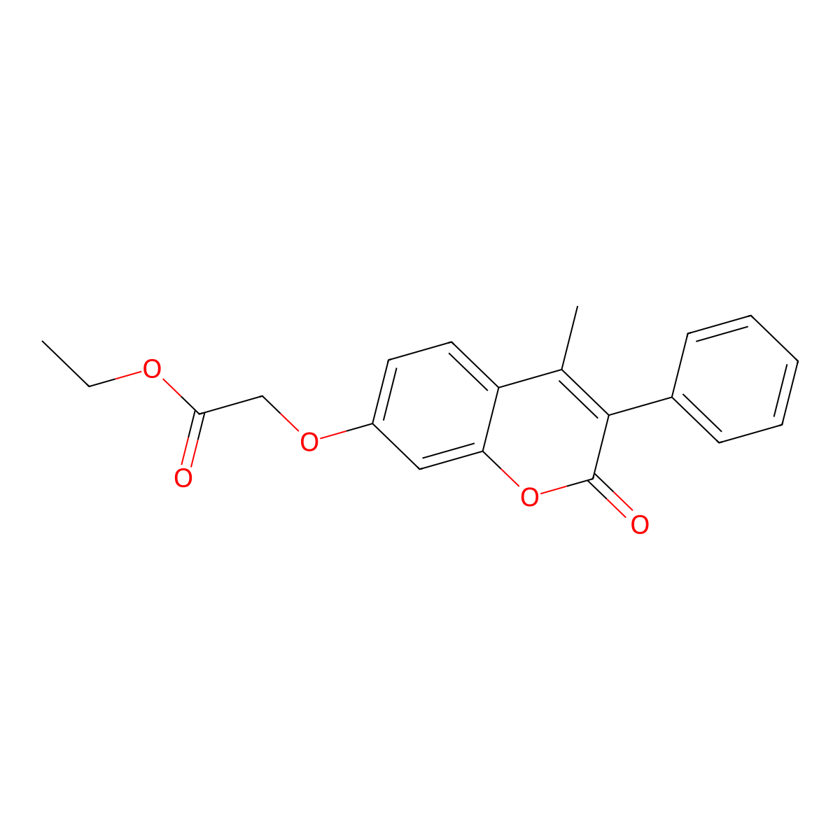 Ethyl 2-(4-methyl-2-oxo-3-phenylchromen-7-yl)oxyacetate molecular structure, CAS 179925-52-1