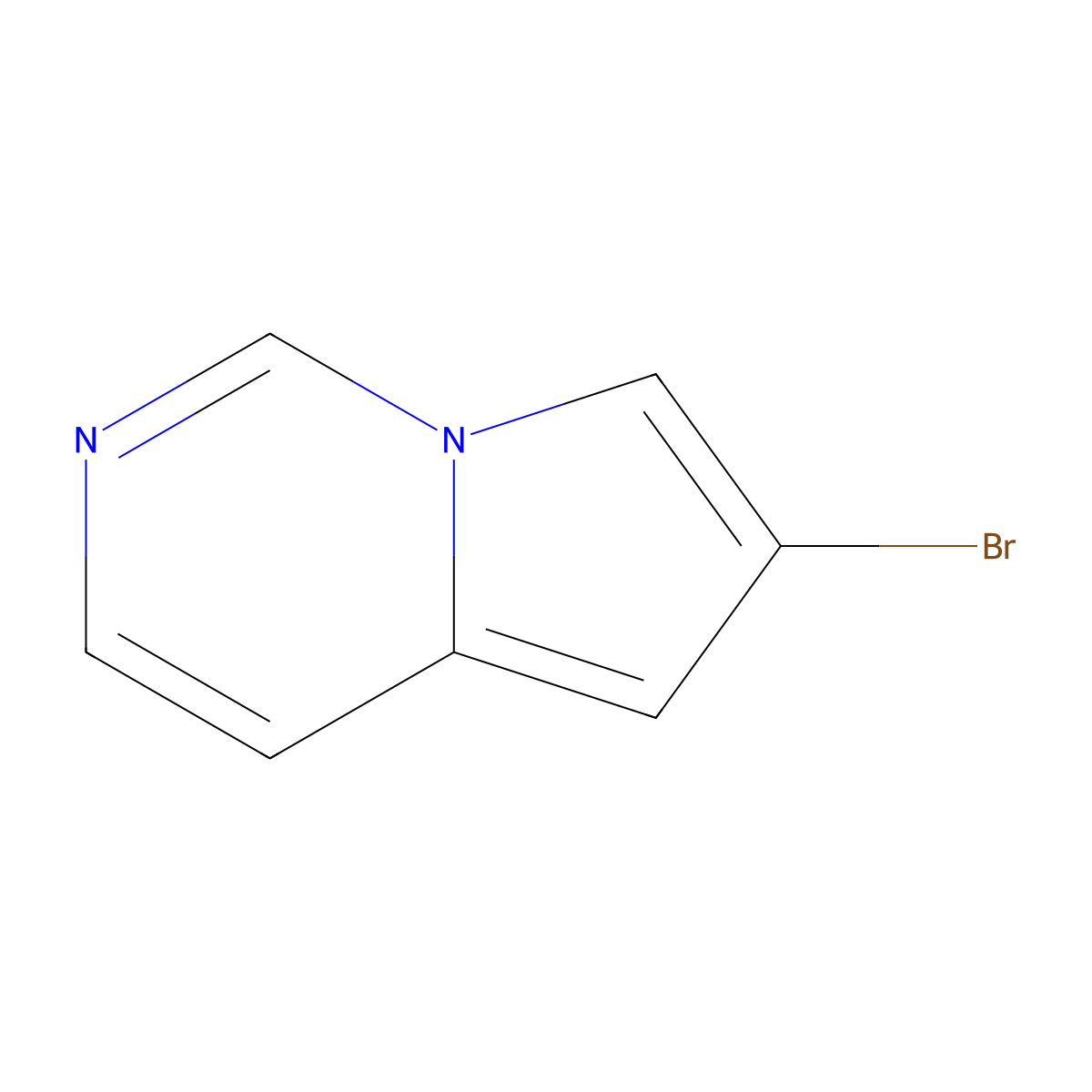 6-Bromopyrrolo(1,2-c)pyrimidine molecular structure, CAS 179928-18-8