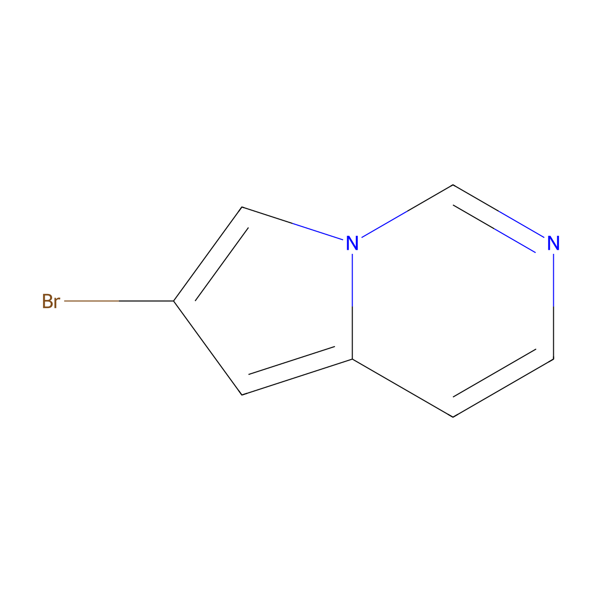 6-Bromopyrrolo(1,2-c)pyrimidine molecular structure, CAS 179928-18-8