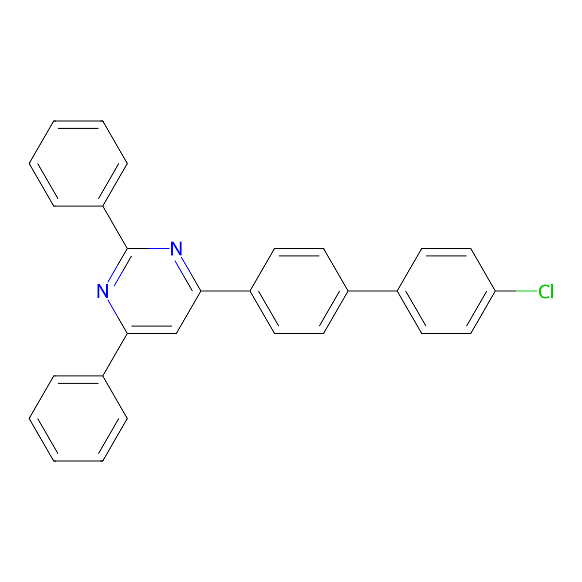 4-(4'-Chloro-[1,1'-biphenyl]-4-YL)-2,6-diphenylpyrimidine molecular structure, CAS 1799296-01-7
