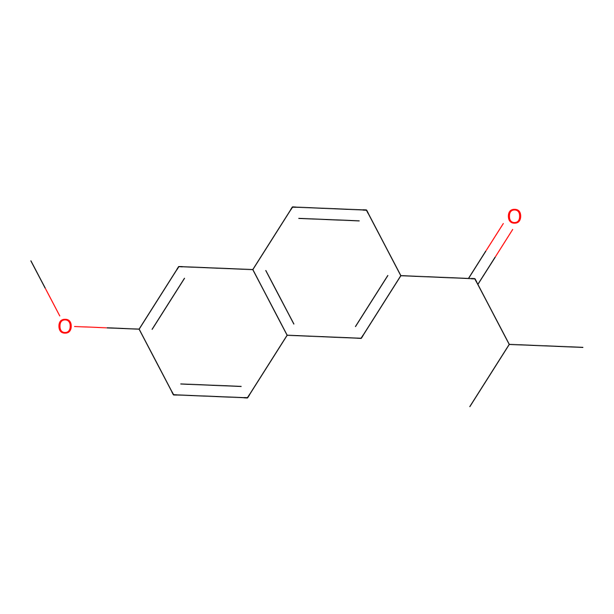 1-(6-Methoxy-2-naphthalenyl)-2-methyl-1-propanone molecular structure, CAS 179930-43-9