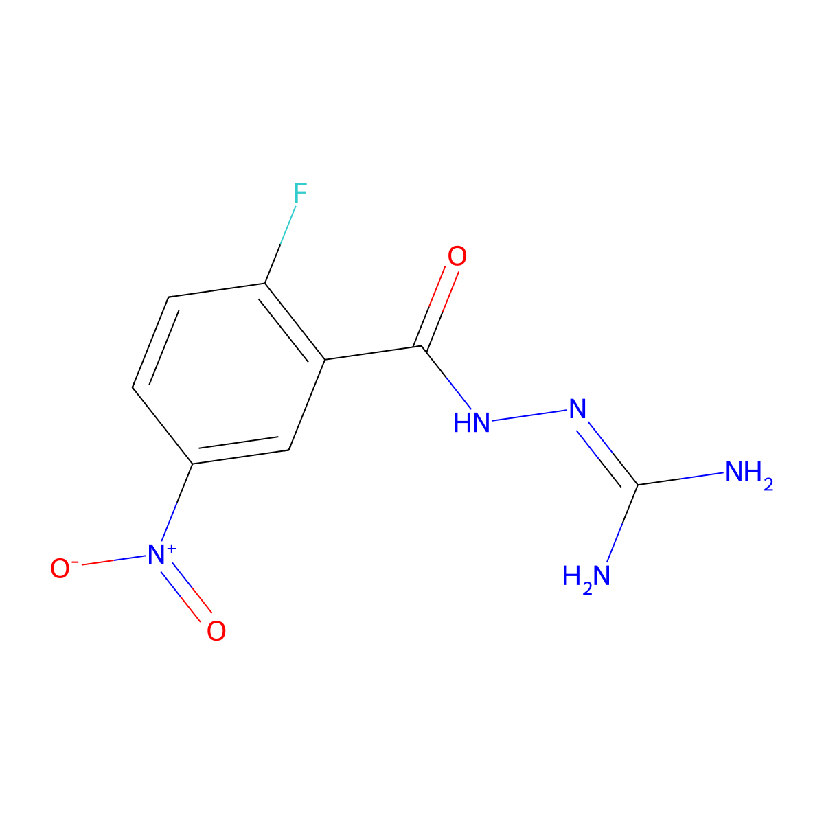 2-(2-Fluoro-5-nitrobenzoyl)hydrazinecarboximidamide molecular structure, CAS 1799330-50-9