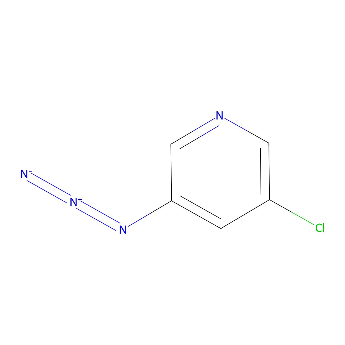 3-Azido-5-chloropyridine molecular structure, CAS 1799394-36-7
