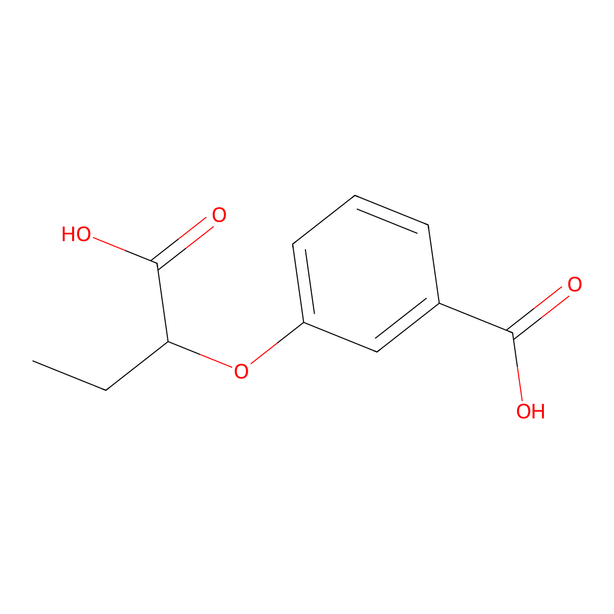 (R)-3-(1-Carboxypropoxy)benzoic acid molecular structure, CAS 1799412-34-2