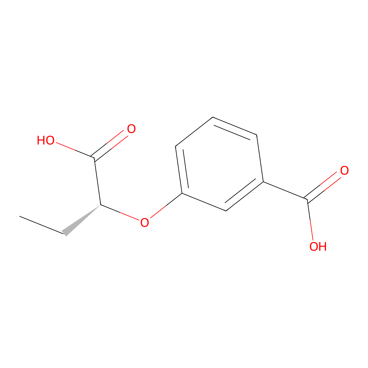 (R)-3-(1-Carboxypropoxy)benzoic acid molecular structure, CAS 1799412-34-2