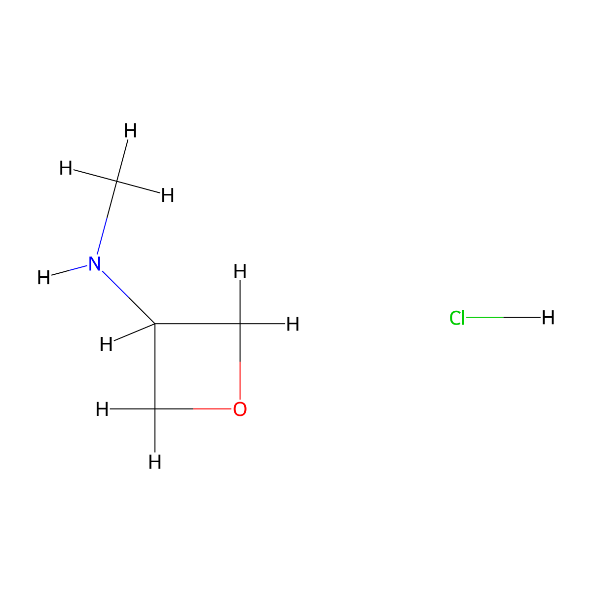 N-Methyloxetan-3-amine hydrochloride molecular structure, CAS 1799412-41-1