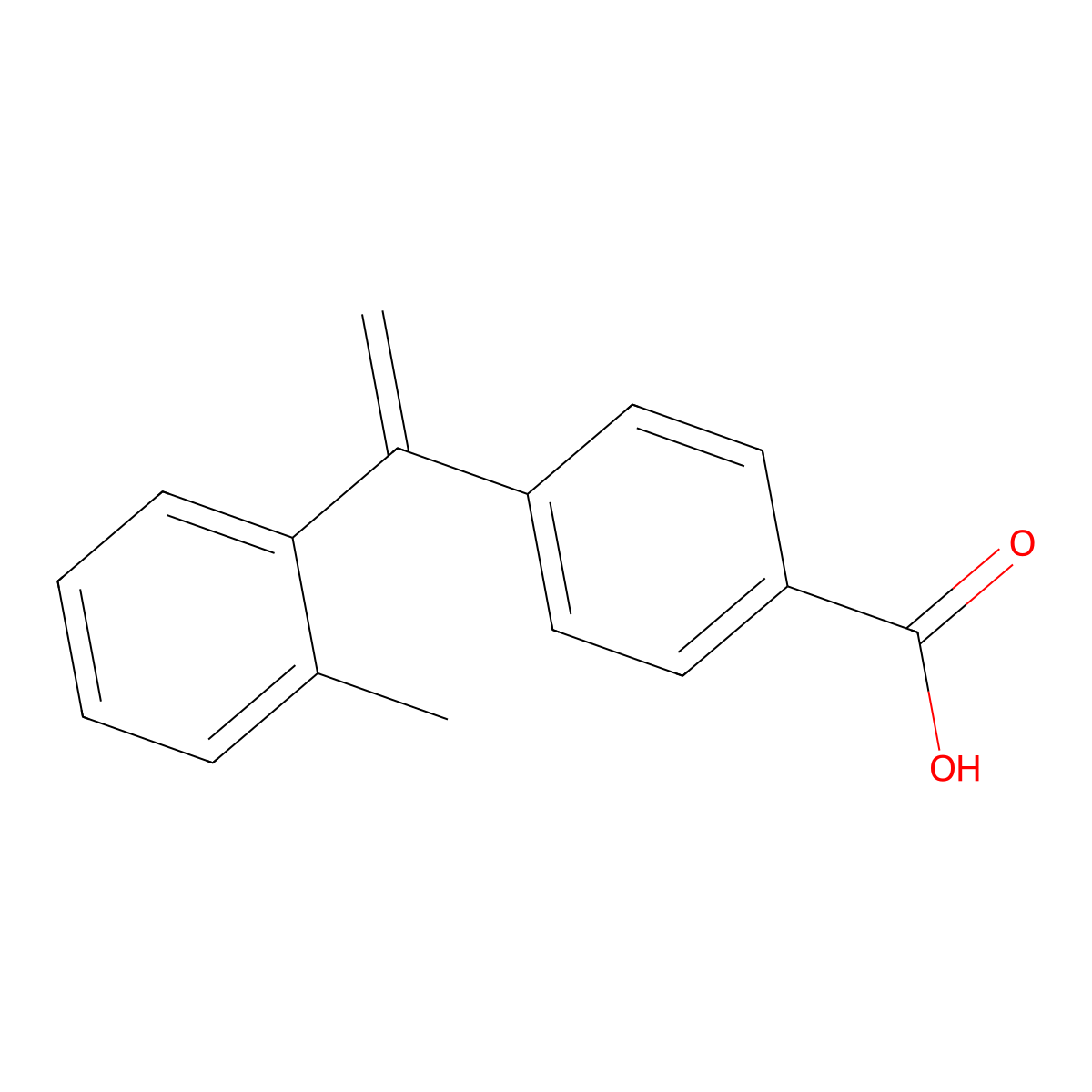 4-(1-(o-Tolyl)vinyl)benzoic acid molecular structure, CAS 1799412-42-2