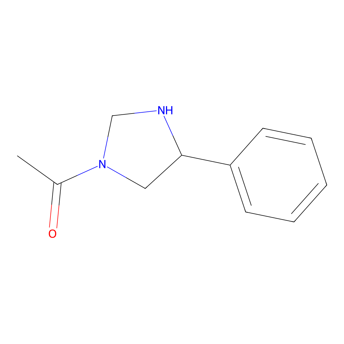 1-(4-Phenylimidazolidin-1-yl)ethanone molecular structure, CAS 1799412-45-5