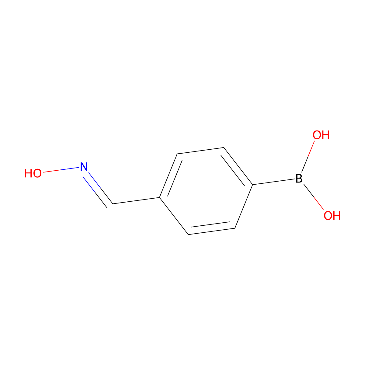 4-(Hydroxyimino)methylphenylboronic acid molecular structure, CAS 179942-51-9