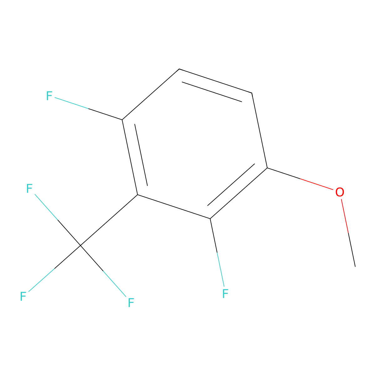 2,4-Difluoro-3-trifluoromethylanisole molecular structure, CAS 1799420-90-8
