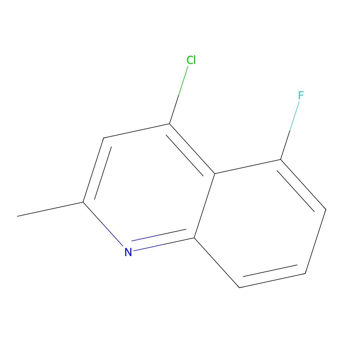 4-Chloro-5-fluoro-2-methylquinoline molecular structure, CAS 1799421-05-8