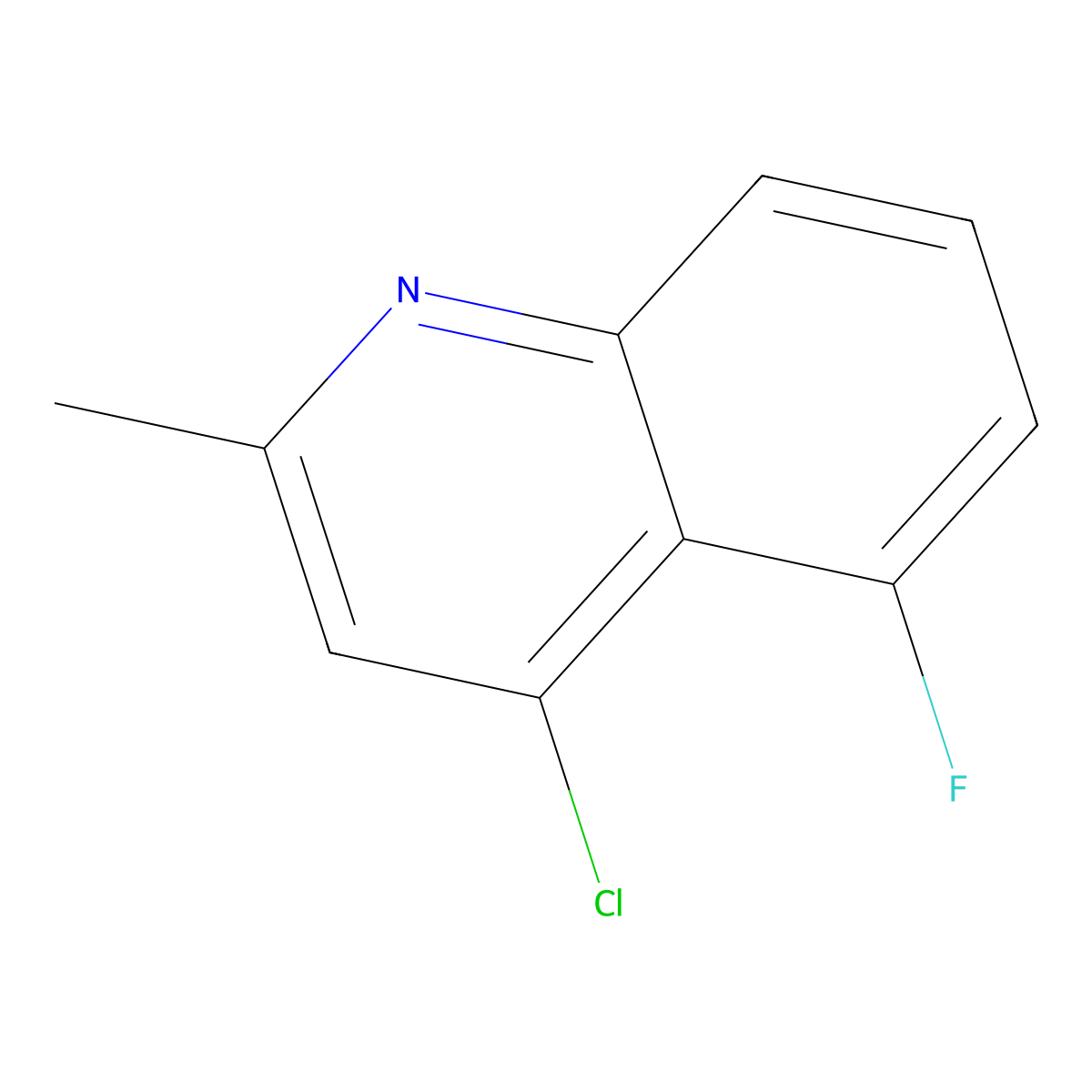 4-Chloro-5-fluoro-2-methylquinoline molecular structure, CAS 1799421-05-8