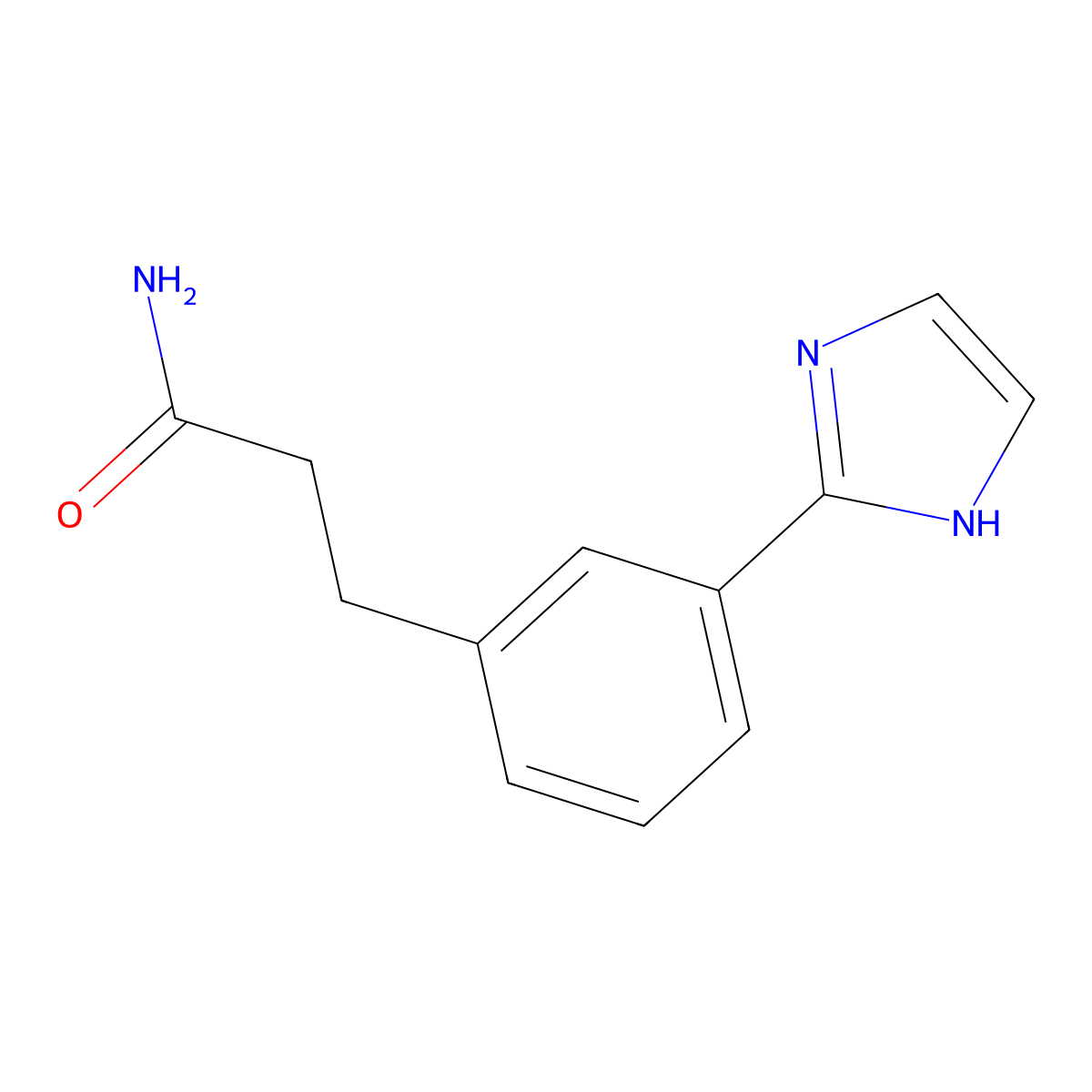 3-(3-(1H-Imidazol-2-yl)phenyl)propanamide molecular structure, CAS 1799421-12-7