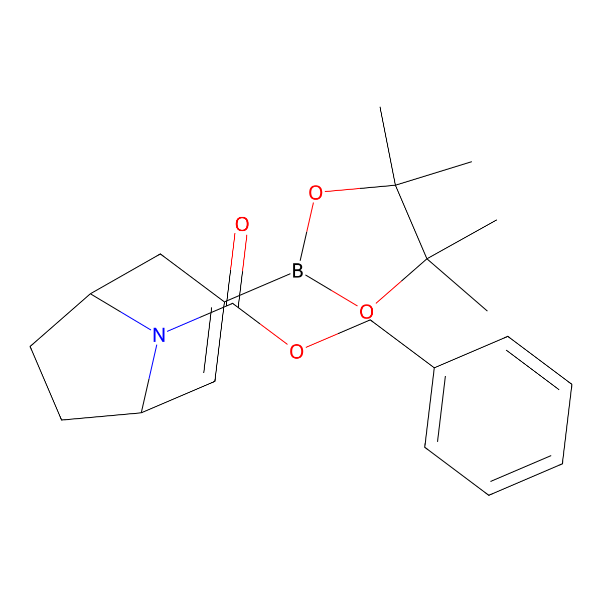 Benzyl 3-(4,4,5,5-tetramethyl-1,3,2-dioxaborolan-2-yl)-8-azabicyclo[3.2.1]oct-2-ene-8-carboxylate molecular structure, CAS 1799426-50-8