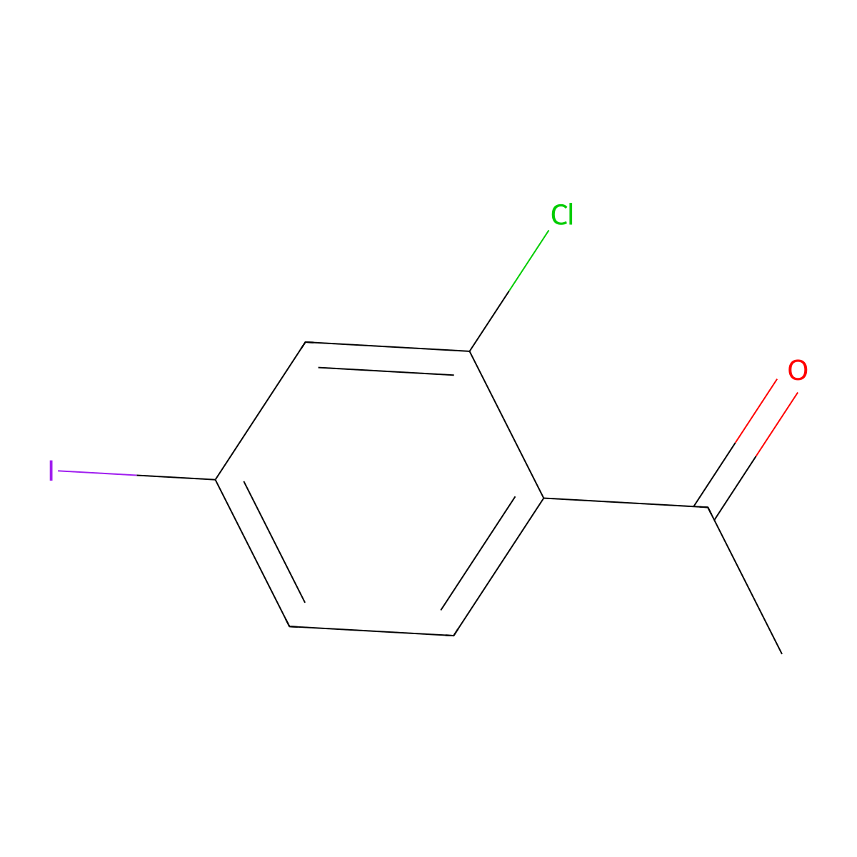 1-(2-Chloro-4-iodophenyl)ethanone molecular structure, CAS 179943-02-3