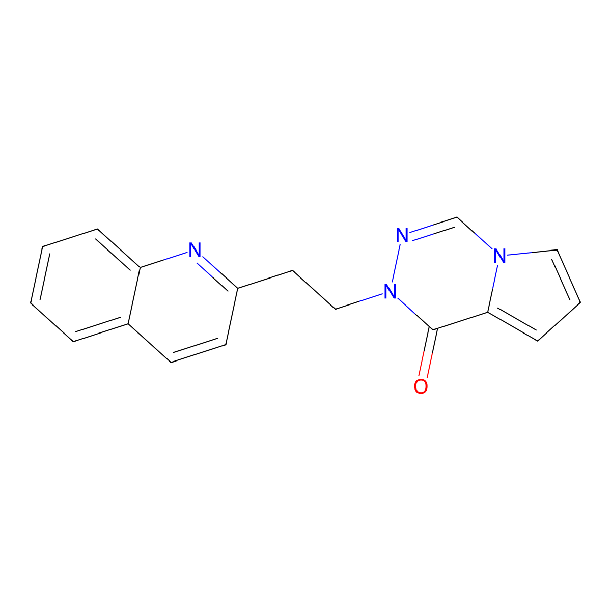 2-(2-(Quinolin-2-YL)ethyl)pyrrolo[1,2-D][1,2,4]triazin-1(2H)-one molecular structure, CAS 1799434-60-8