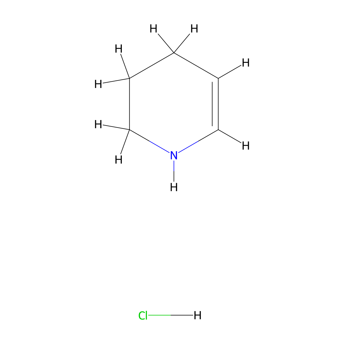 1,2,3,4-Tetrahydropyridine hydrochloride molecular structure, CAS 1799434-61-9