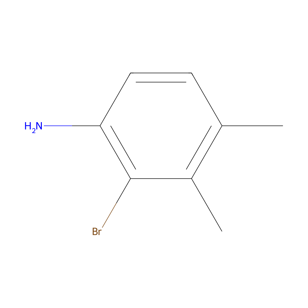 2-Bromo-3,4-dimethylaniline molecular structure, CAS 1799434-68-6