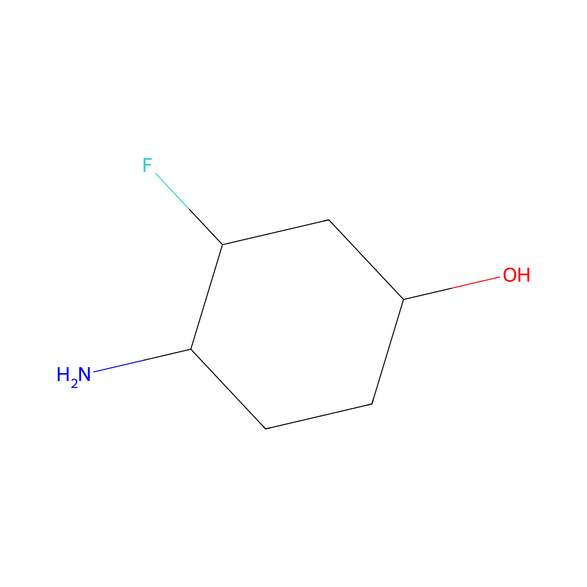 4-Amino-3-fluorocyclohexan-1-ol molecular structure, CAS 1799495-77-4