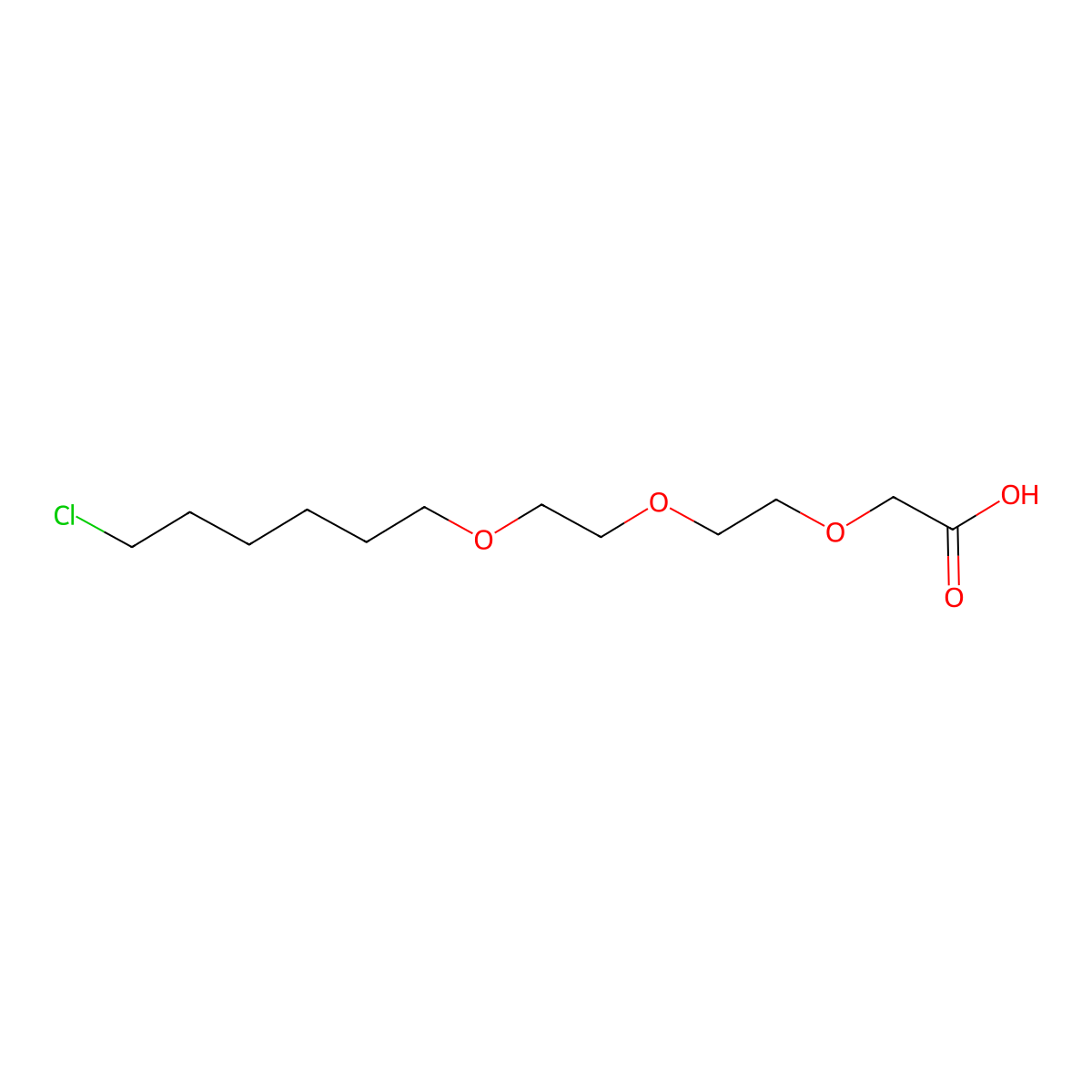2-(2-(2-((6-Chlorohexyl)oxy)ethoxy)ethoxy)acetic acid molecular structure, CAS 1799506-29-8