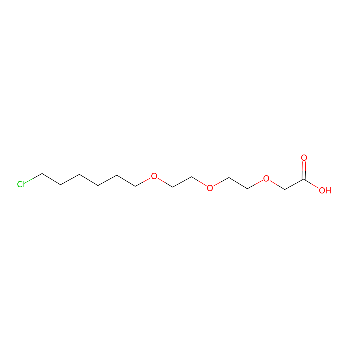 2-(2-(2-((6-Chlorohexyl)oxy)ethoxy)ethoxy)acetic acid molecular structure, CAS 1799506-29-8