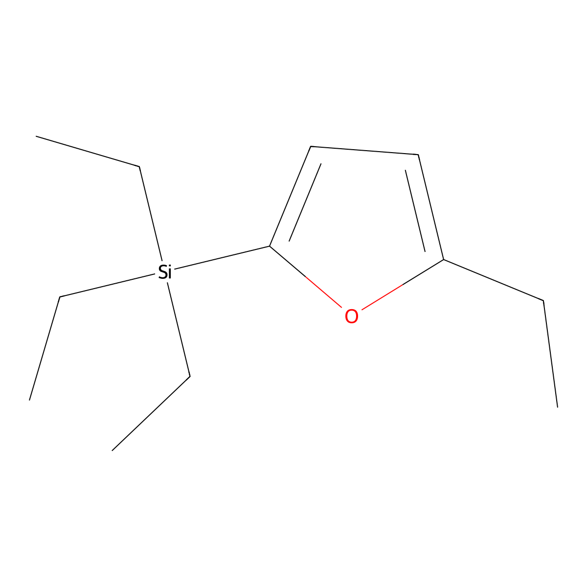 5-Ethyl-2-triethylsilylfuran molecular structure, CAS 1799507-89-3