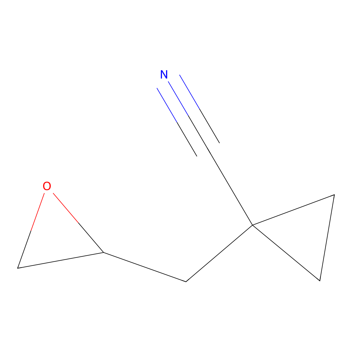 1-[(Oxiran-2-yl)methyl]cyclopropane-1-carbonitrile molecular structure, CAS 1799542-61-2
