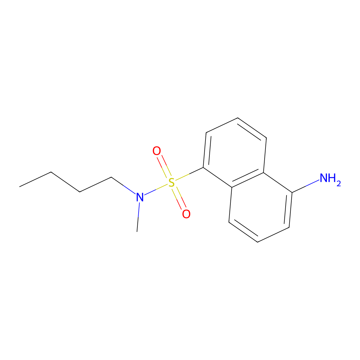 5-amino-N-butyl-N-methylnaphthalene-1-sulfonamide molecular structure, CAS 179955-57-8