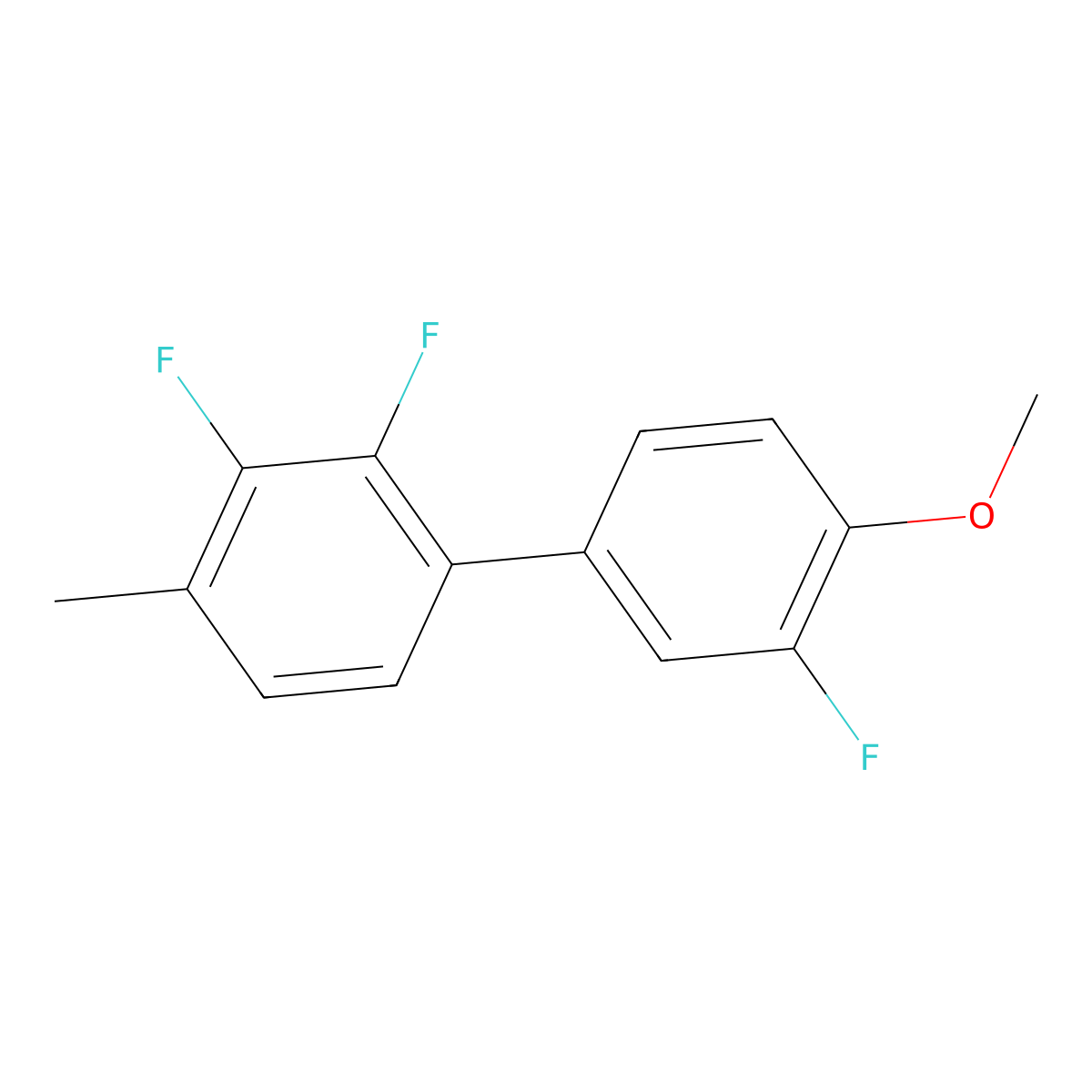 2,3,3'-Trifluoro-4'-methoxy-4-methyl-1,1'-biphenyl molecular structure, CAS 1799566-97-4