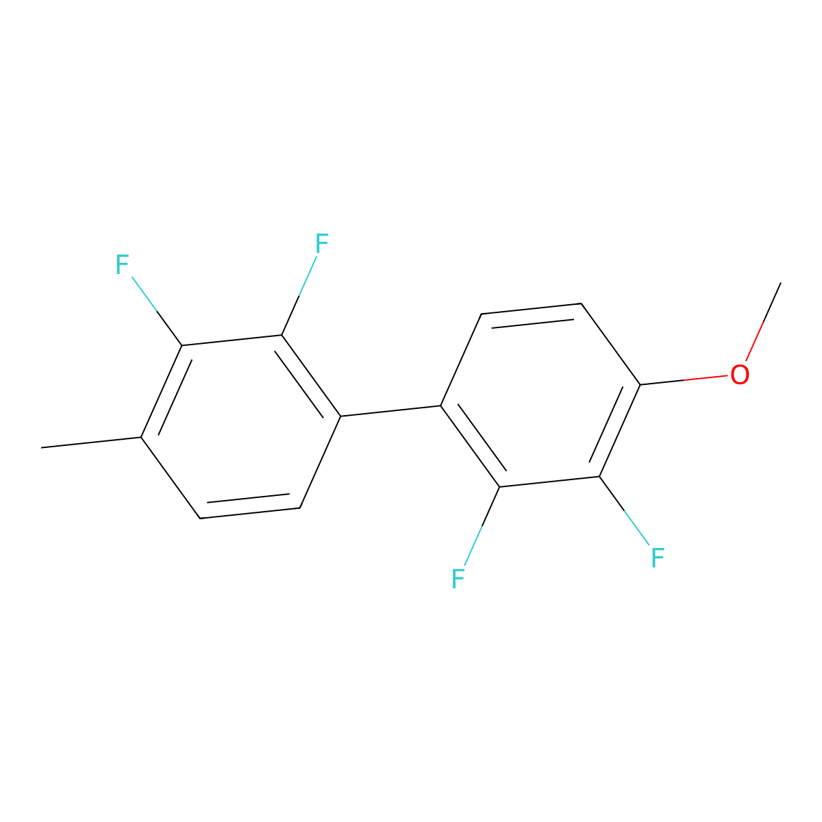 2,2',3,3'-Tetrafluoro-4-methoxy-4'-methyl-1,1'-biphenyl molecular structure, CAS 1799568-60-7