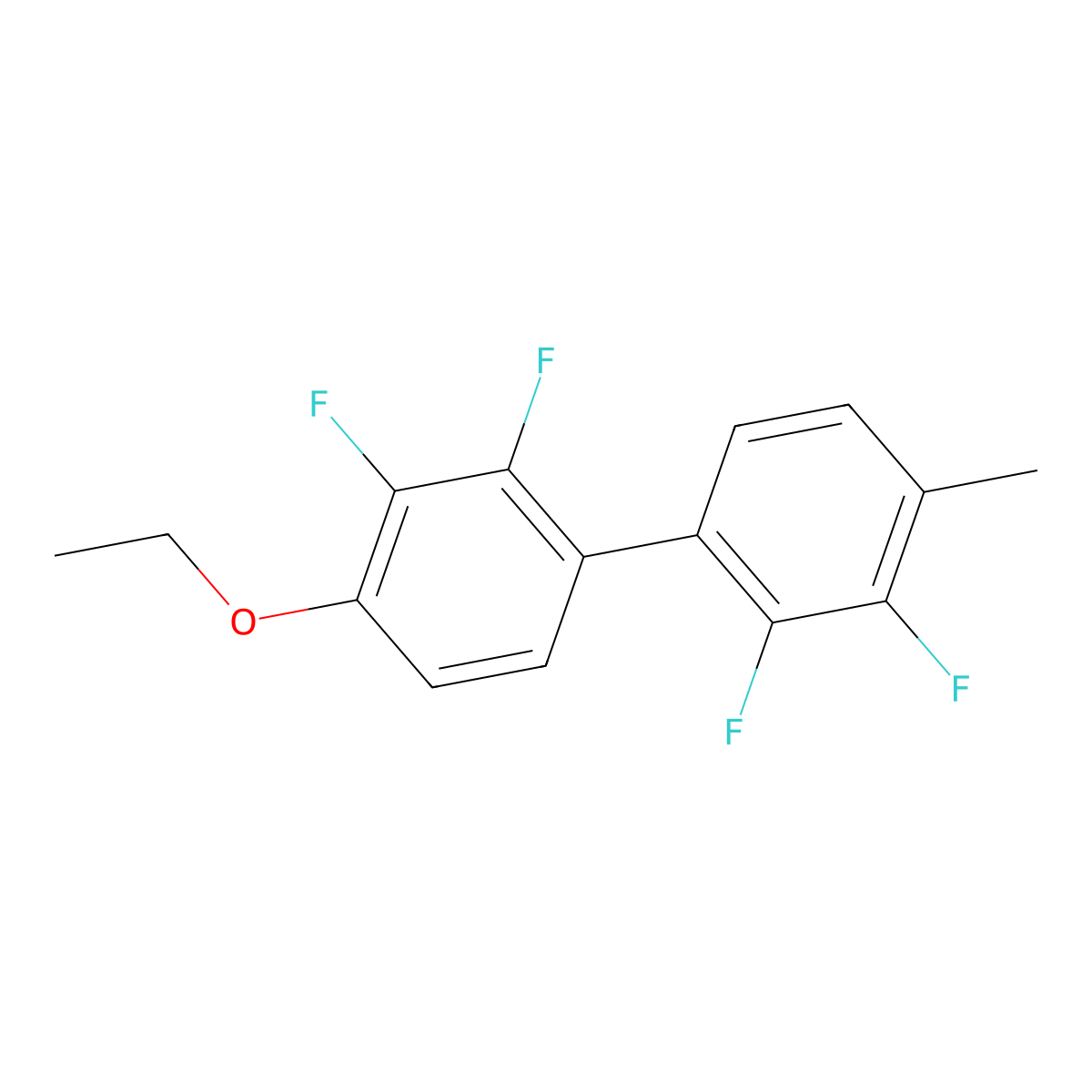 4-Ethoxy-2,2',3,3'-tetrafluoro-4'-methyl-1,1'-biphenyl molecular structure, CAS 1799568-61-8