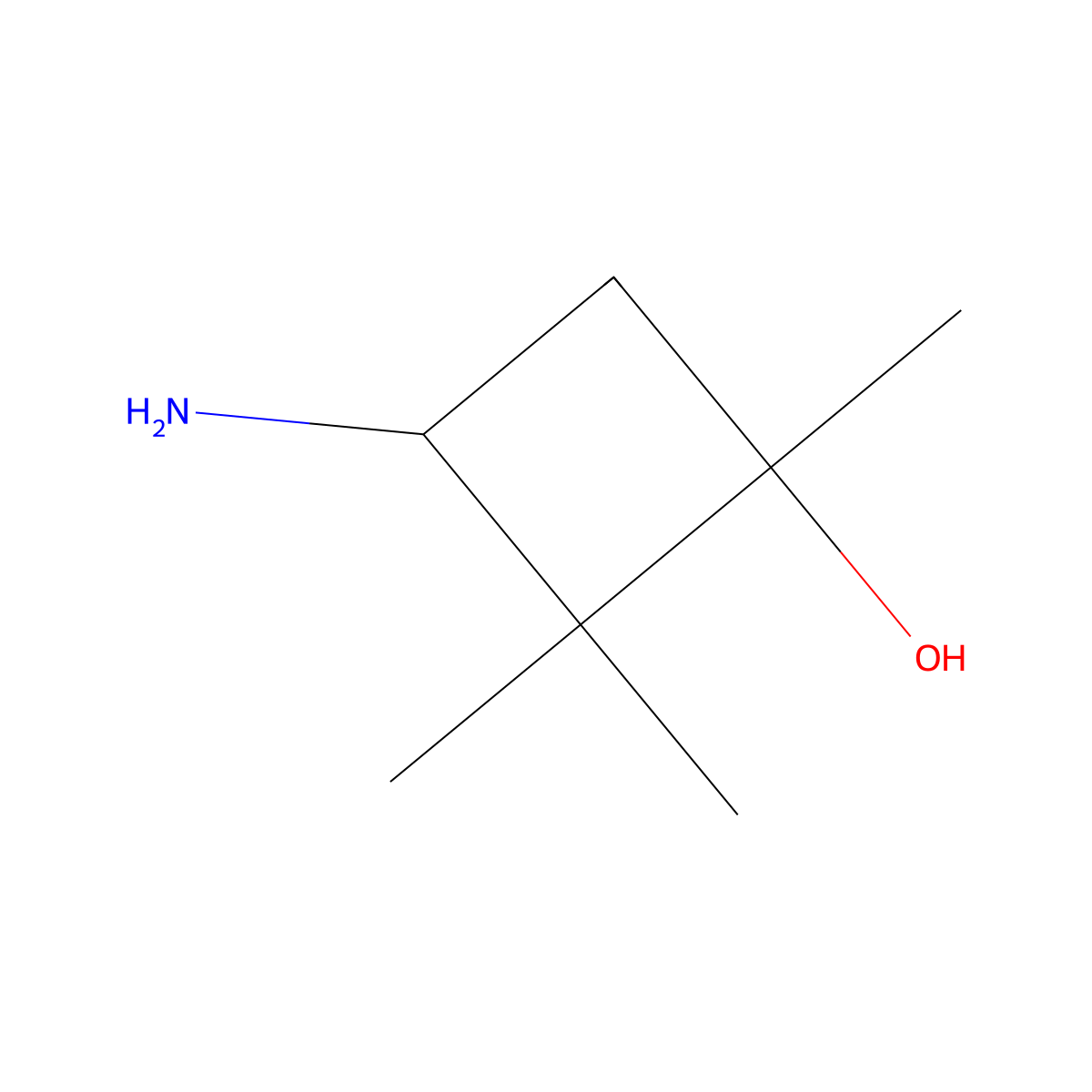 3-Amino-1,2,2-trimethylcyclobutan-1-ol molecular structure, CAS 1799579-91-1