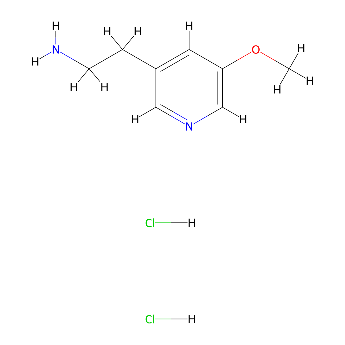 2-(5-Methoxy-pyridin-3-yl)-ethylamine 2HCl molecular structure, CAS 1799580-65-6