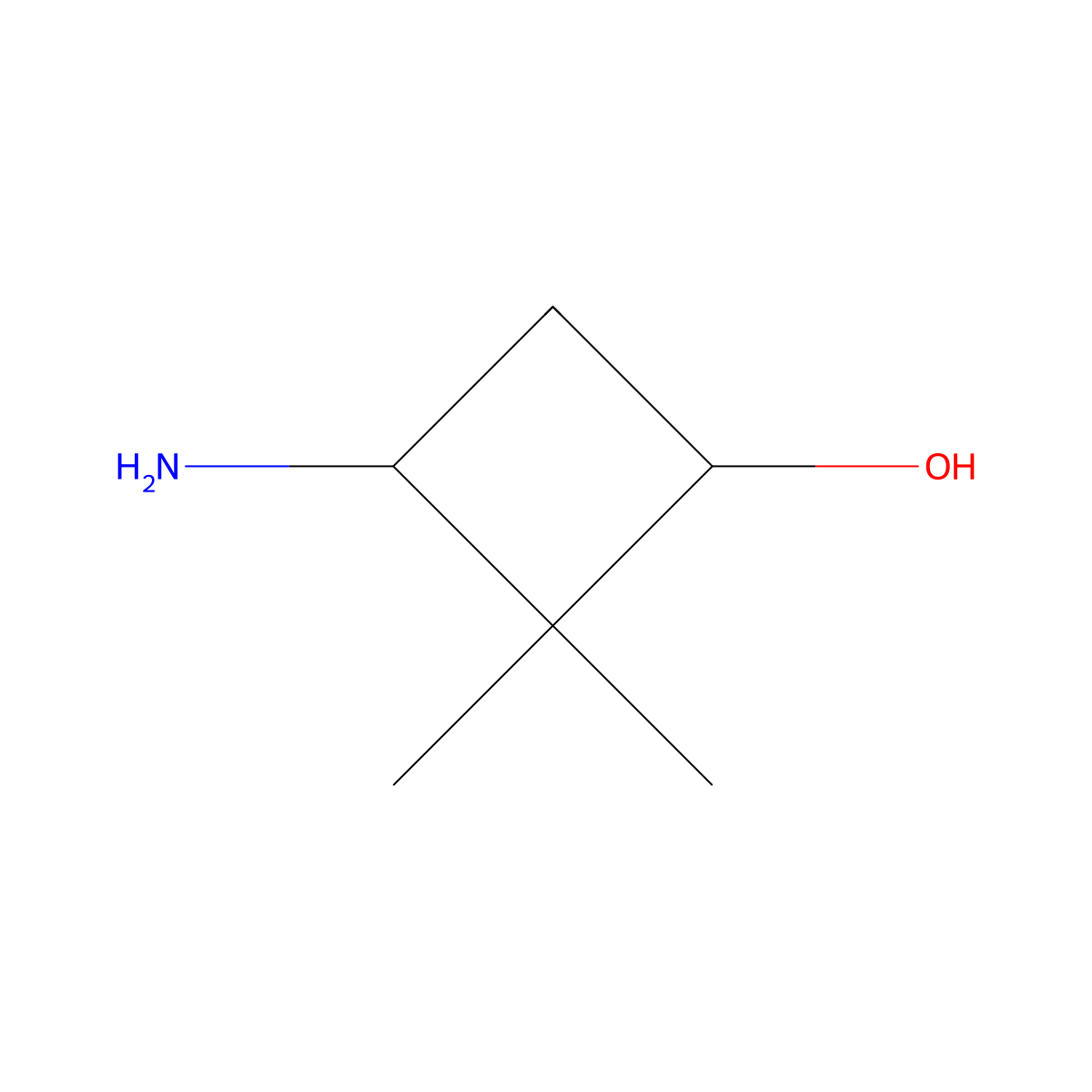 (1S,3R)-3-Amino-2,2-dimethyl-cyclobutanol molecular structure, CAS 1799580-73-6