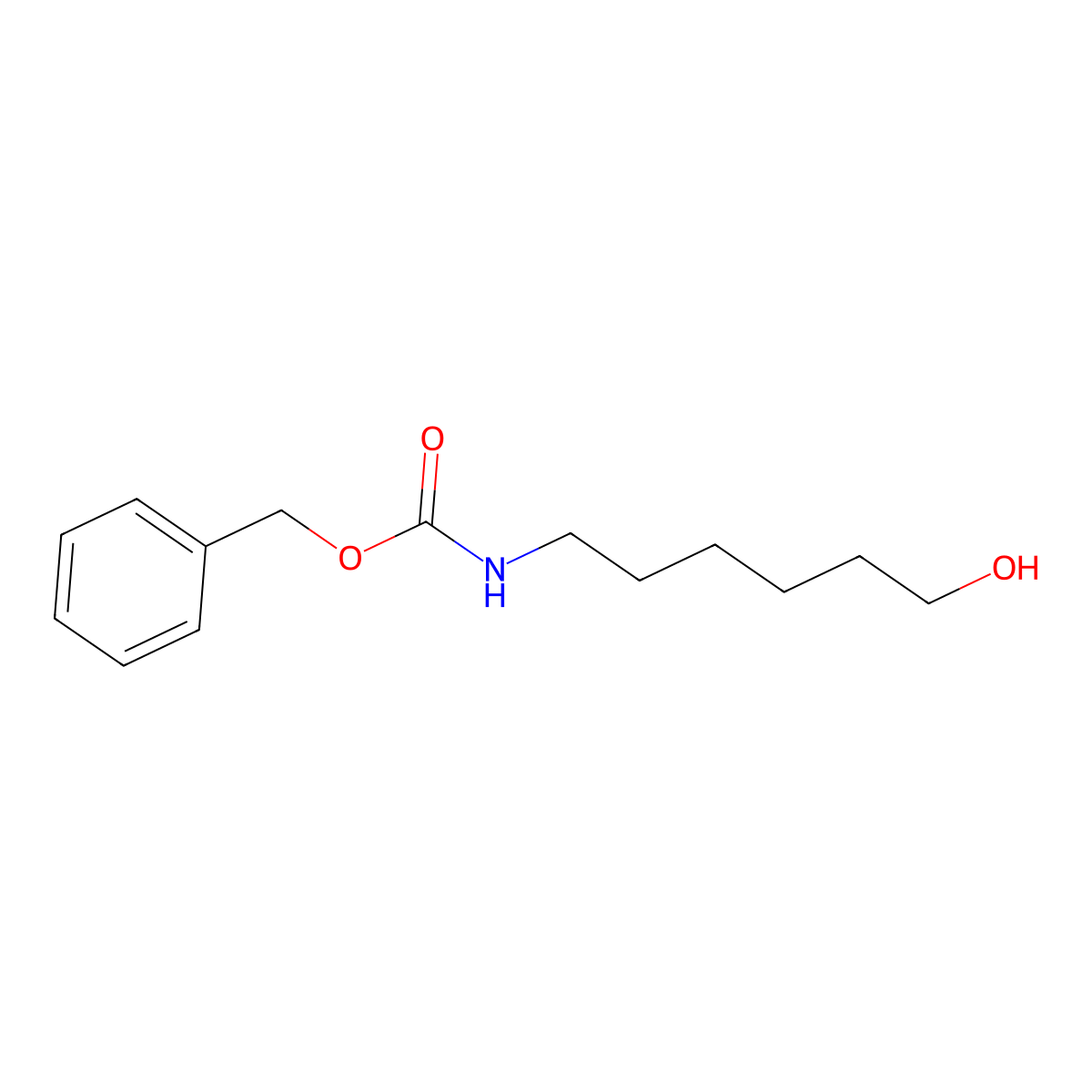 Carbamic acid, (6-hydroxyhexyl)-, phenylmethyl ester molecular structure, CAS 17996-12-2