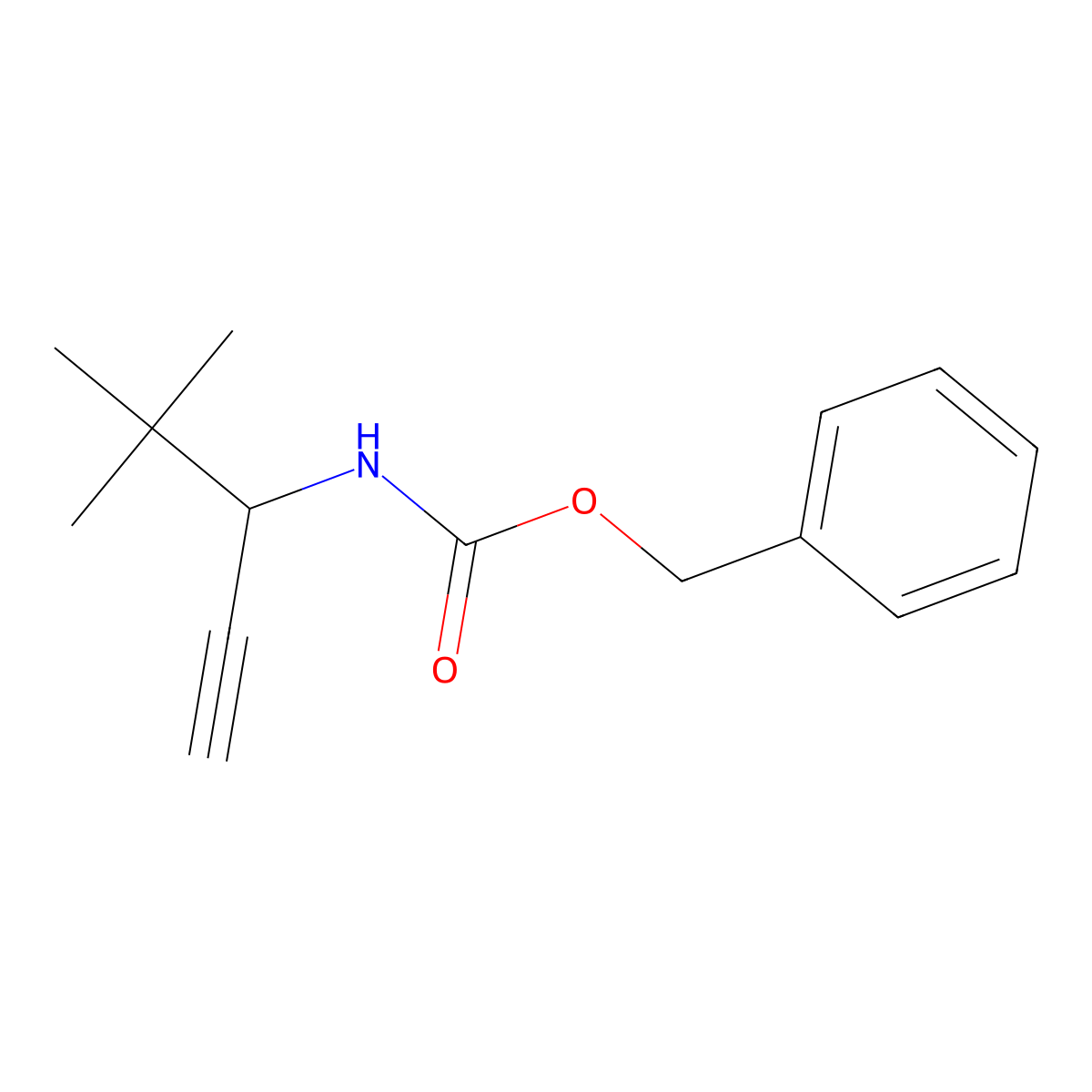 benzyl N-[(3S)-4,4-dimethylpent-1-yn-3-yl]carbamate molecular structure, CAS 1799661-66-7