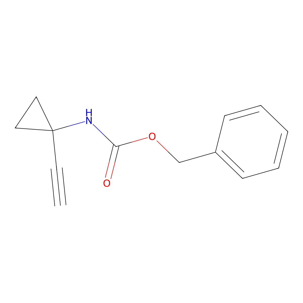 benzyl N-(1-ethynylcyclopropyl)carbamate molecular structure, CAS 1799662-29-5