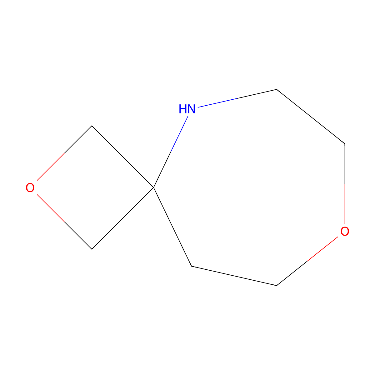 2,8-Dioxa-5-azaspiro[3.6]decane molecular structure, CAS 1799740-28-5