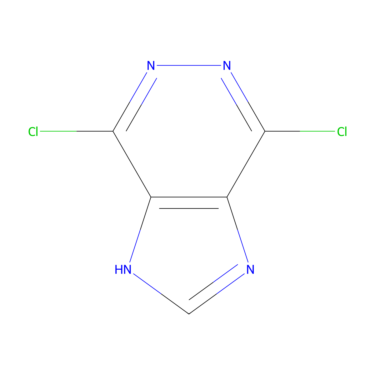 4,7-Dichloro-1H-imidazo(4,5-d)pyridazine molecular structure, CAS 17998-43-5