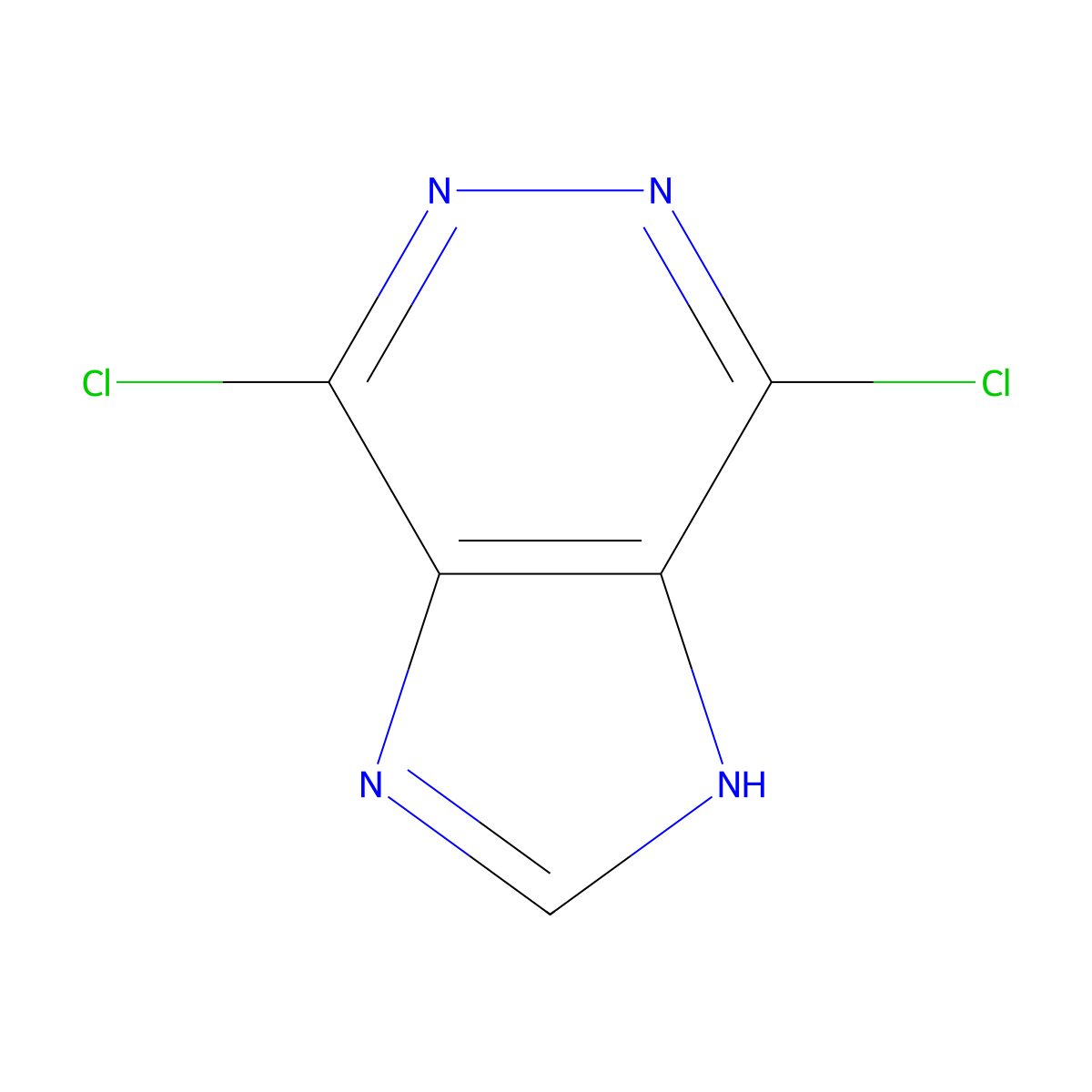 4,7-Dichloro-1H-imidazo(4,5-d)pyridazine molecular structure, CAS 17998-43-5