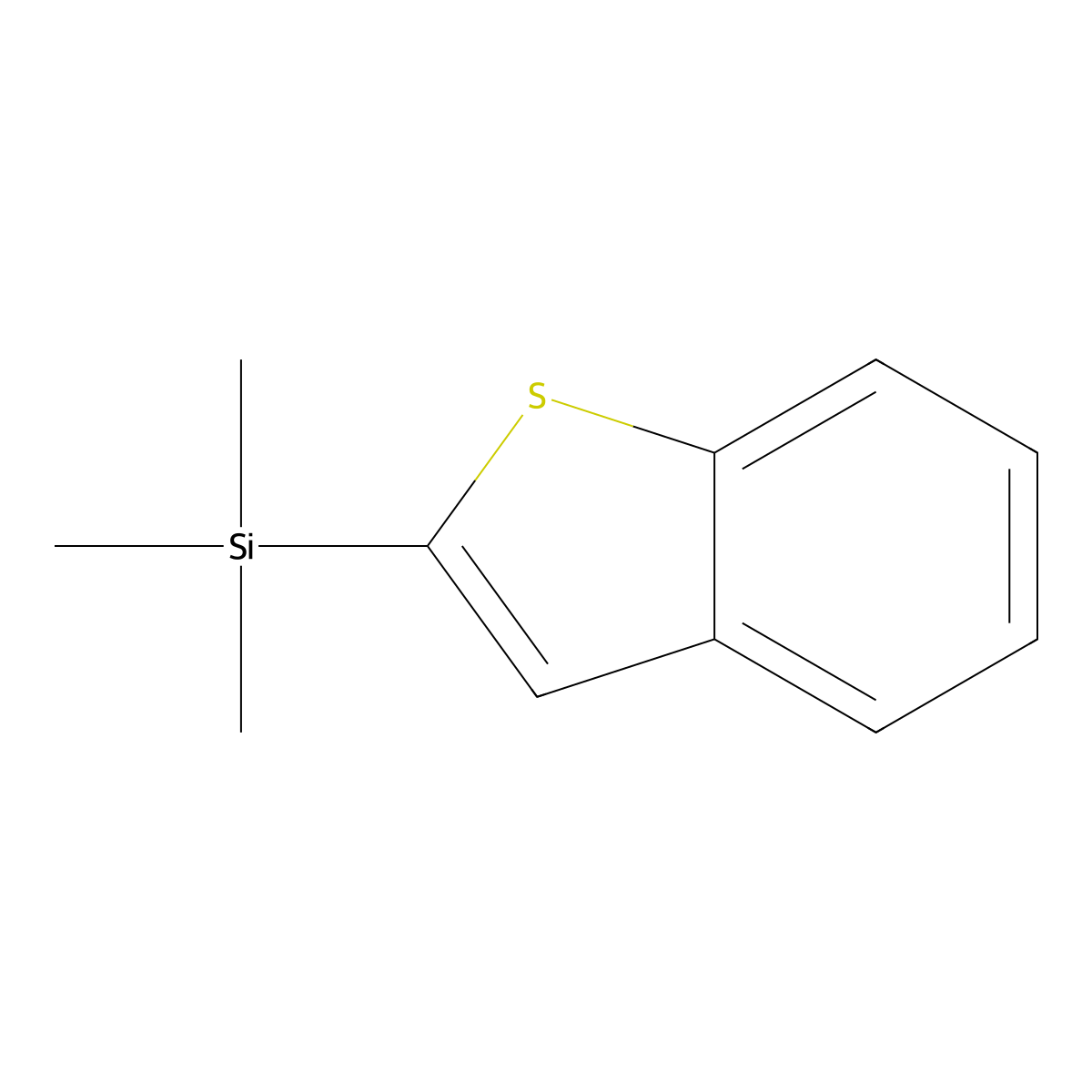BenZo[b]thiophen-2-yltrimethylsilane molecular structure, CAS 17998-85-5