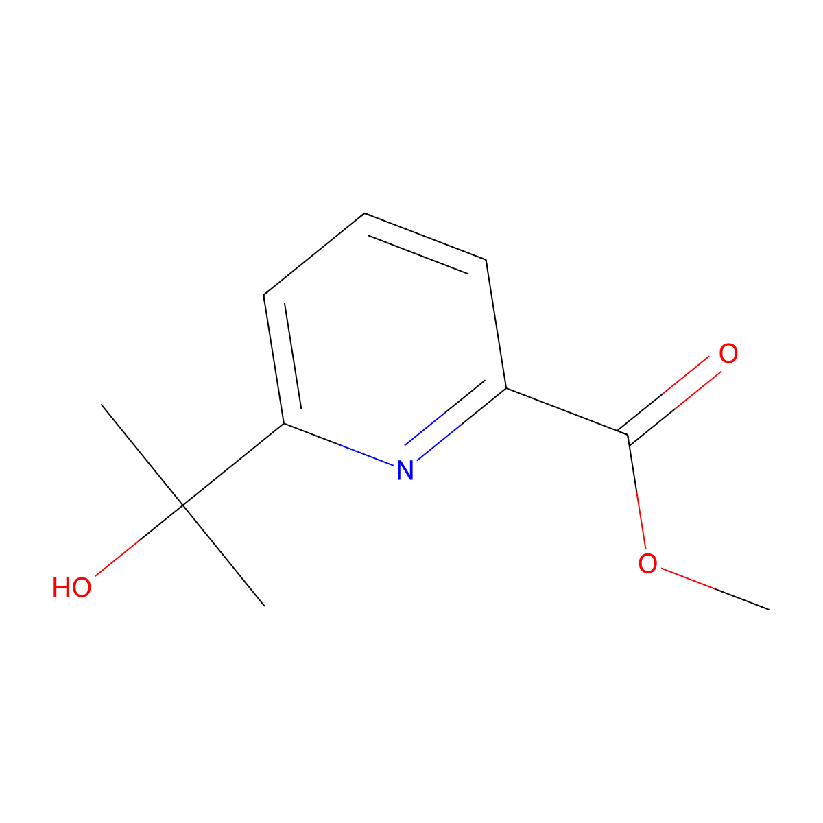 Methyl 6-(2-hydroxypropan-2-YL)picolinate molecular structure, CAS 1799836-56-8