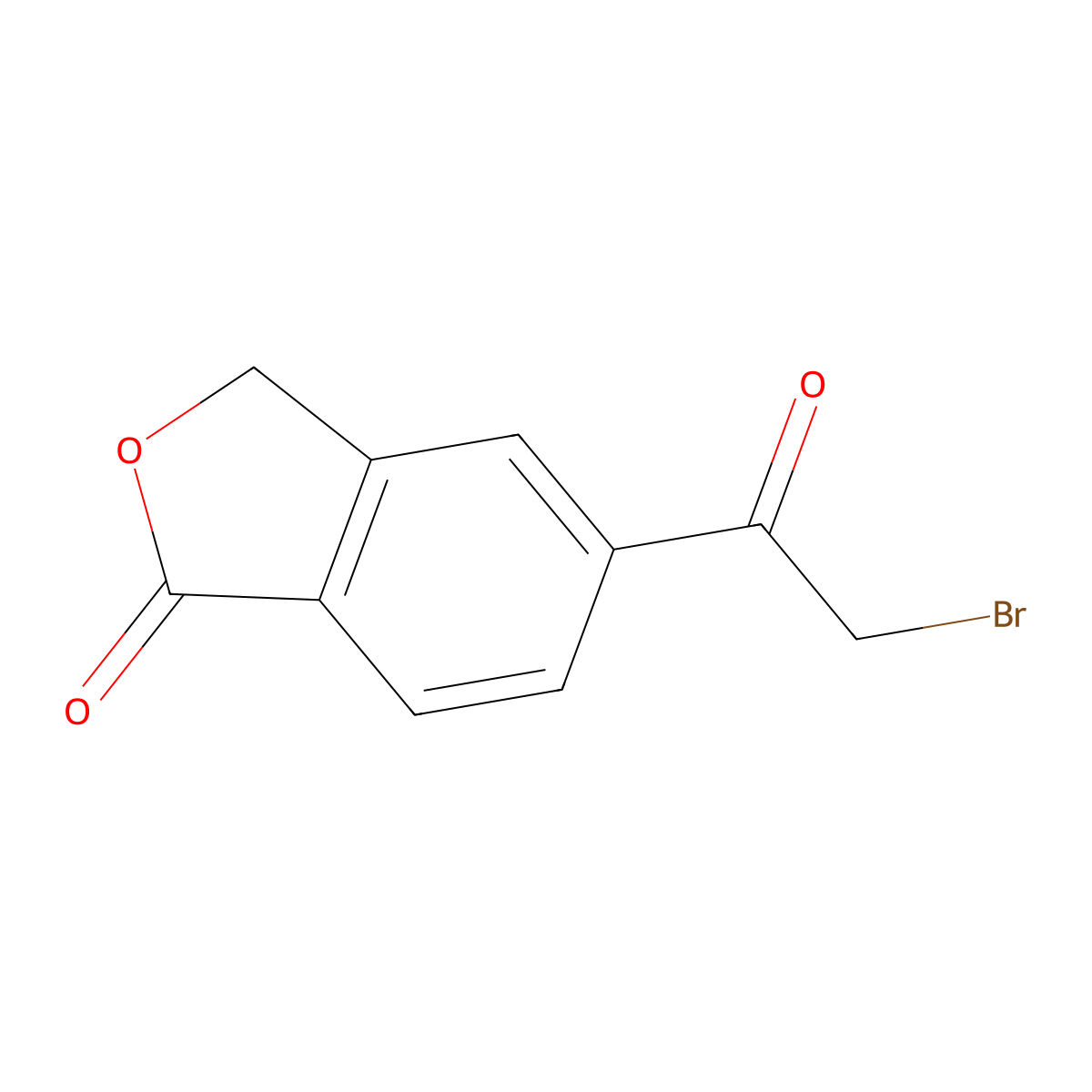 5-(2-bromoacetyl)isobenzofuran-1(3H)-one molecular structure, CAS 1799842-56-0