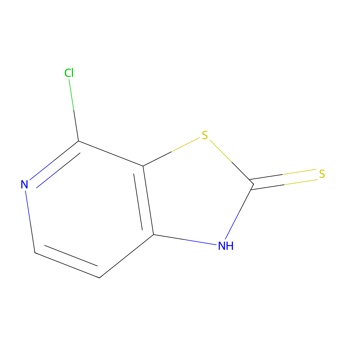 4-chlorothiazolo[5,4-c]pyridine-2(1H)-thione molecular structure, CAS 1799855-16-5