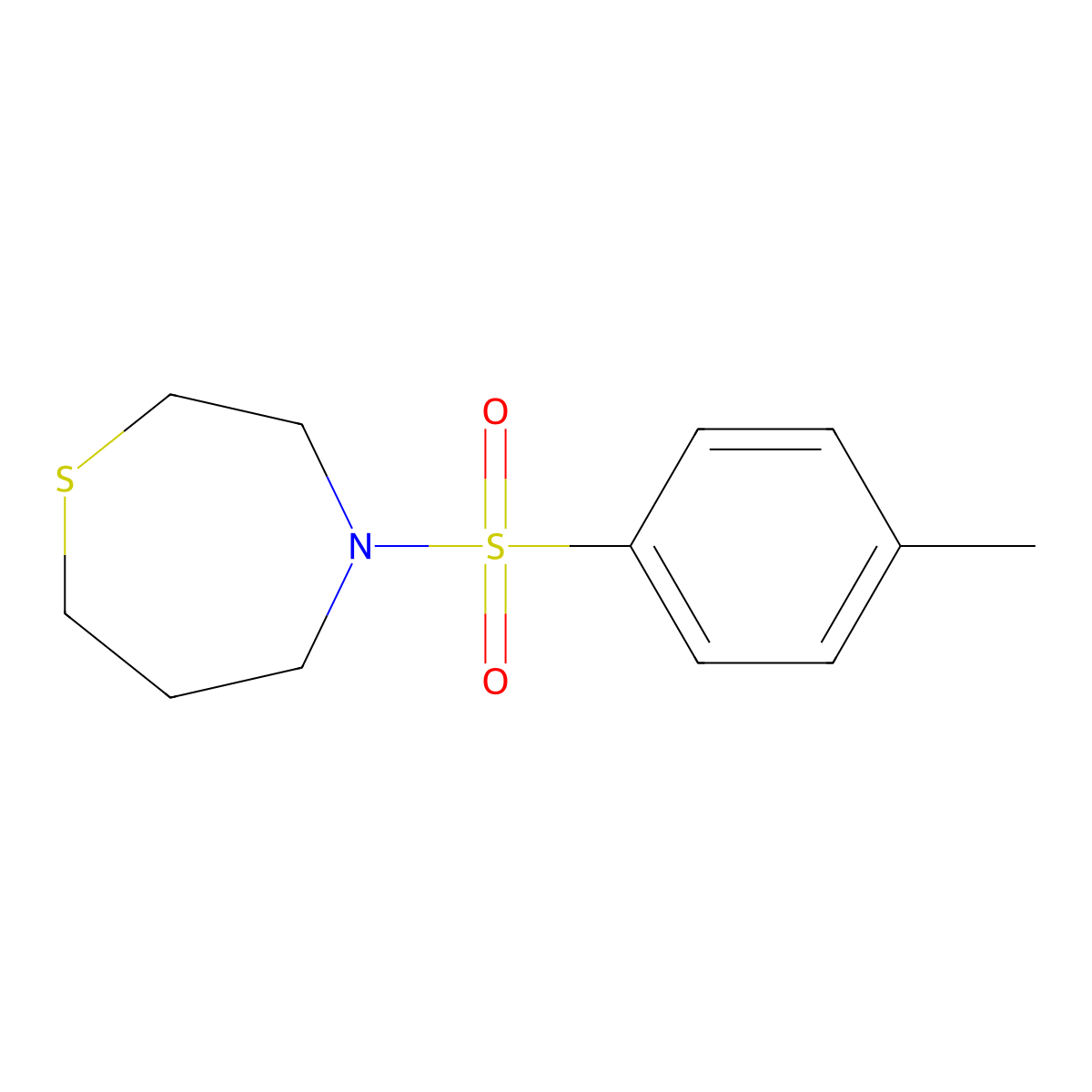 4-Tosyl-1,4-thiazepane molecular structure, CAS 179990-32-0