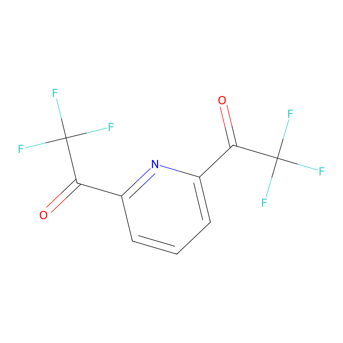 1,1'-(2,6-Pyridinediyl)bis[2,2,2-trifluoroethanone] molecular structure, CAS 179990-39-7